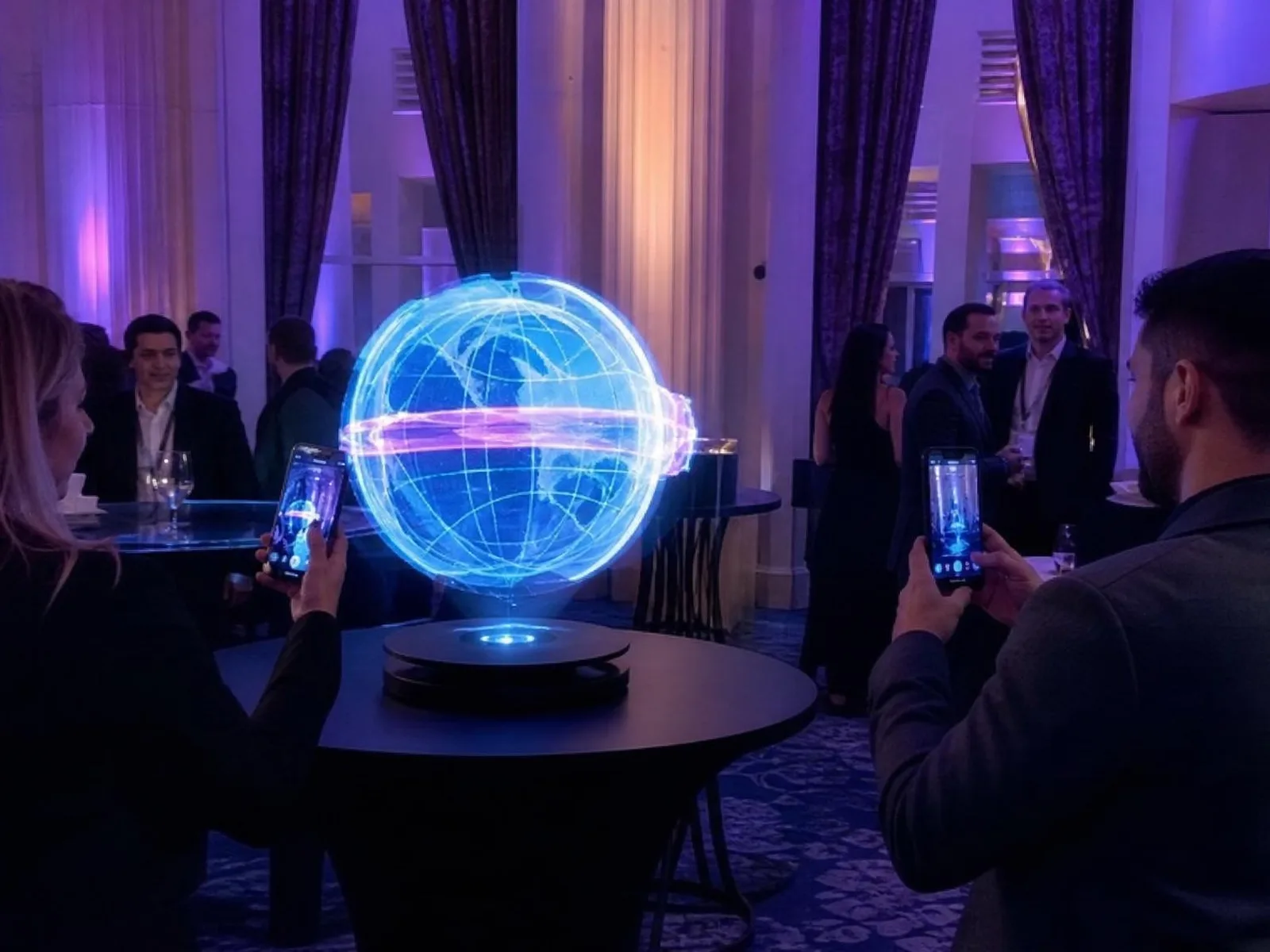 Animation Hologrammes — animation événementielle