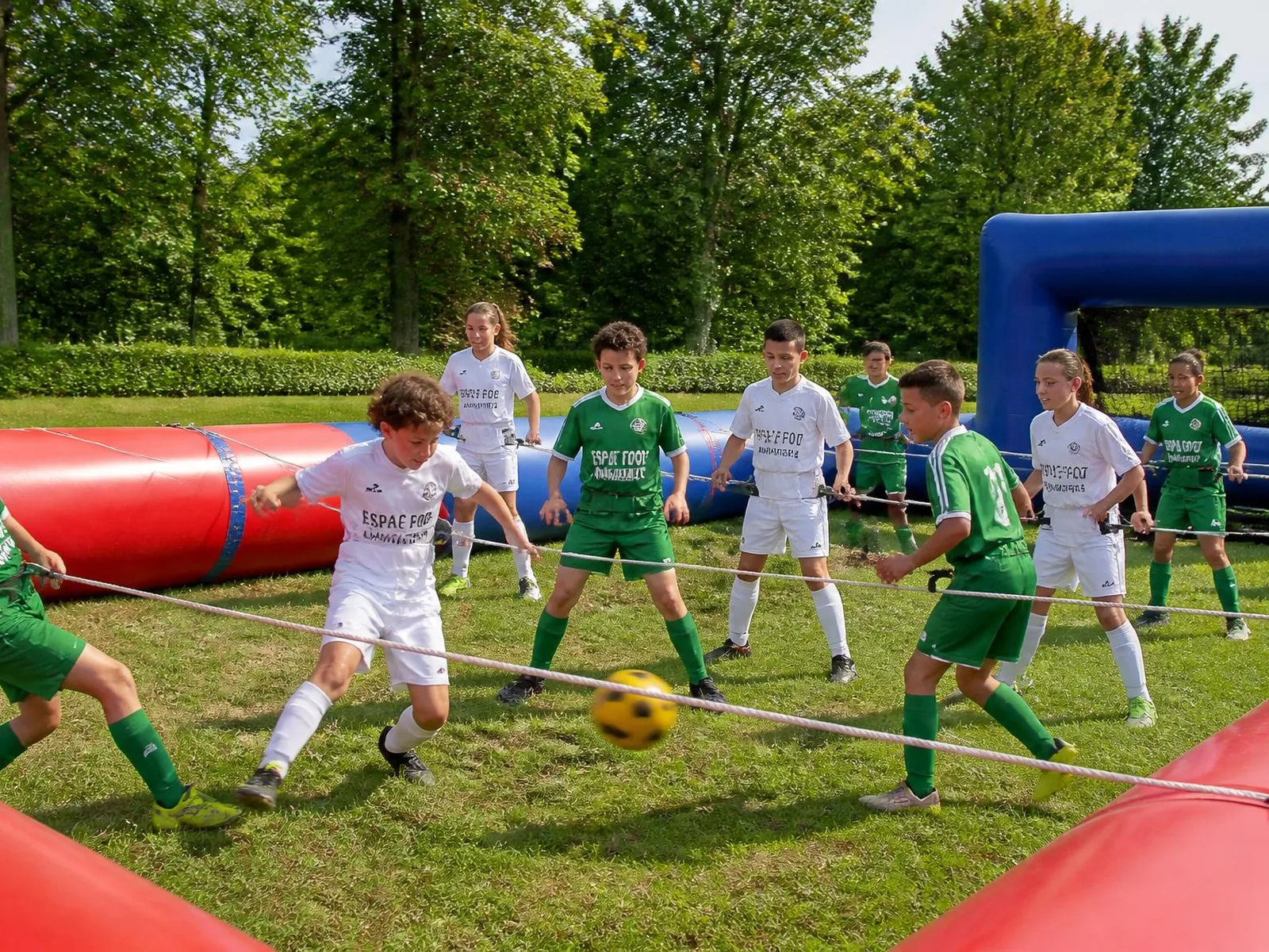 Babyfoot Humain (cordes) — animation événementielle