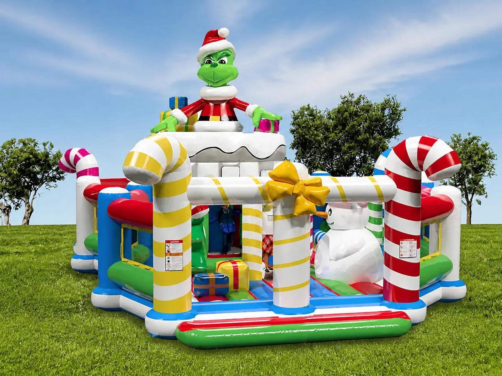 Le château gonflable Grinch — animation événementielle