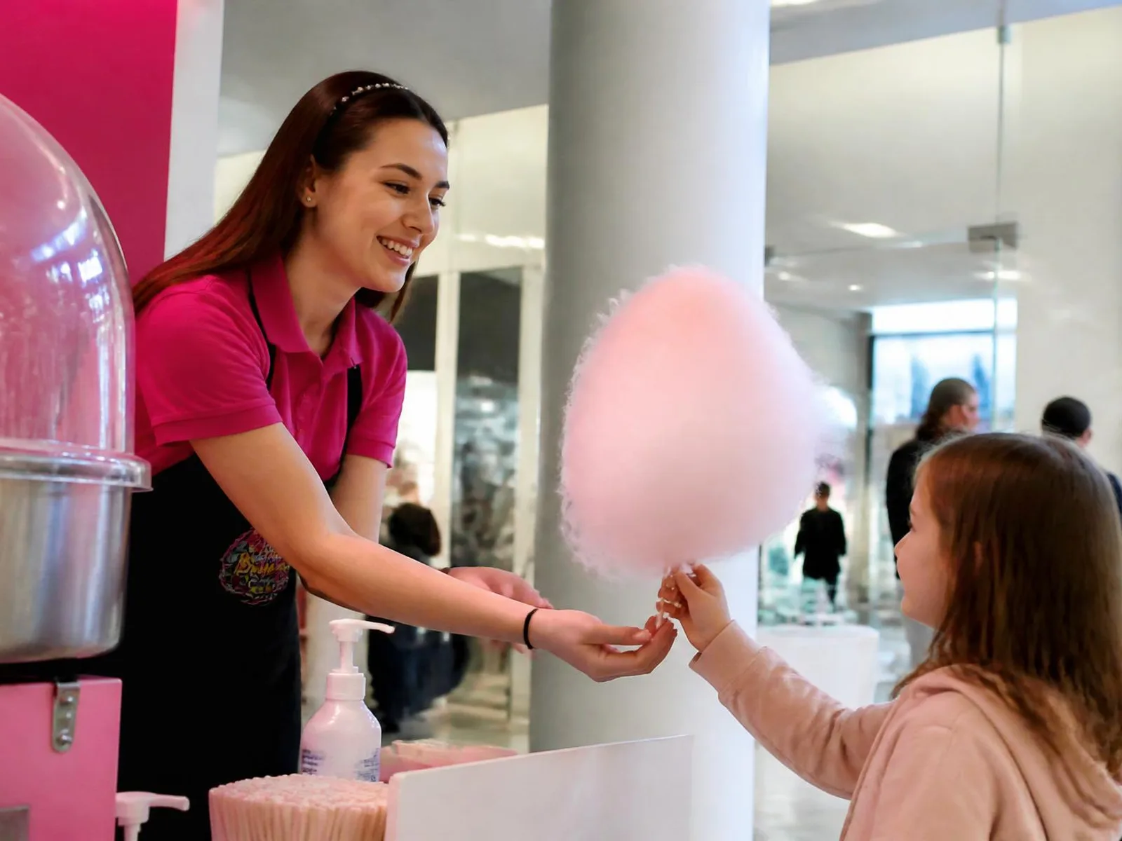 Machine à Barbapapa Cotton Candy — animation événementielle
