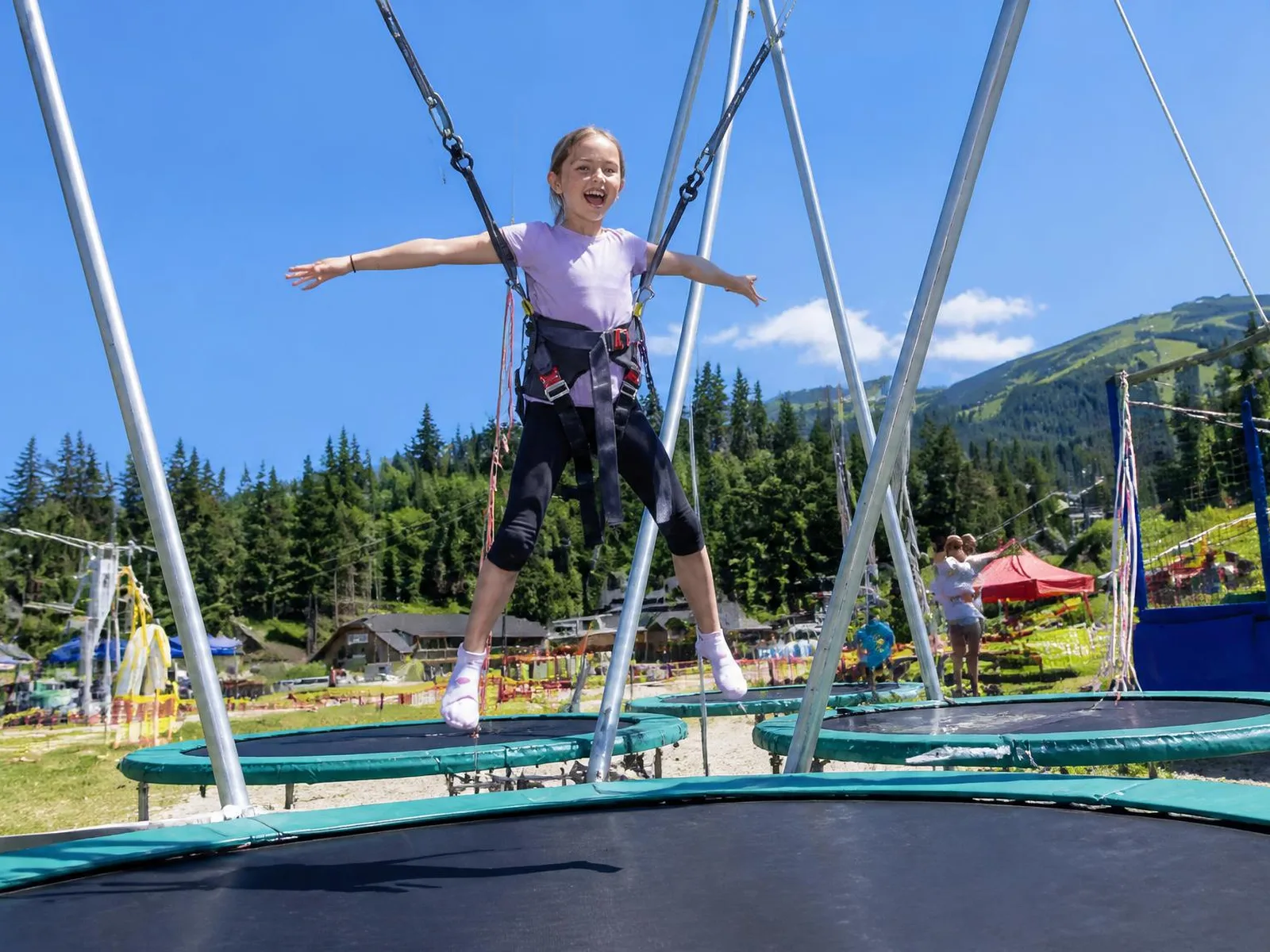 Trampoline Élastique Bungee — animation événementielle