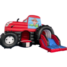 Animations-Spectacles_Gonflable Toboggan Tracteur